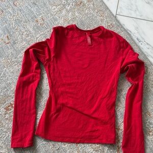 SKIMS Scarlet Long Sleeve Tee
